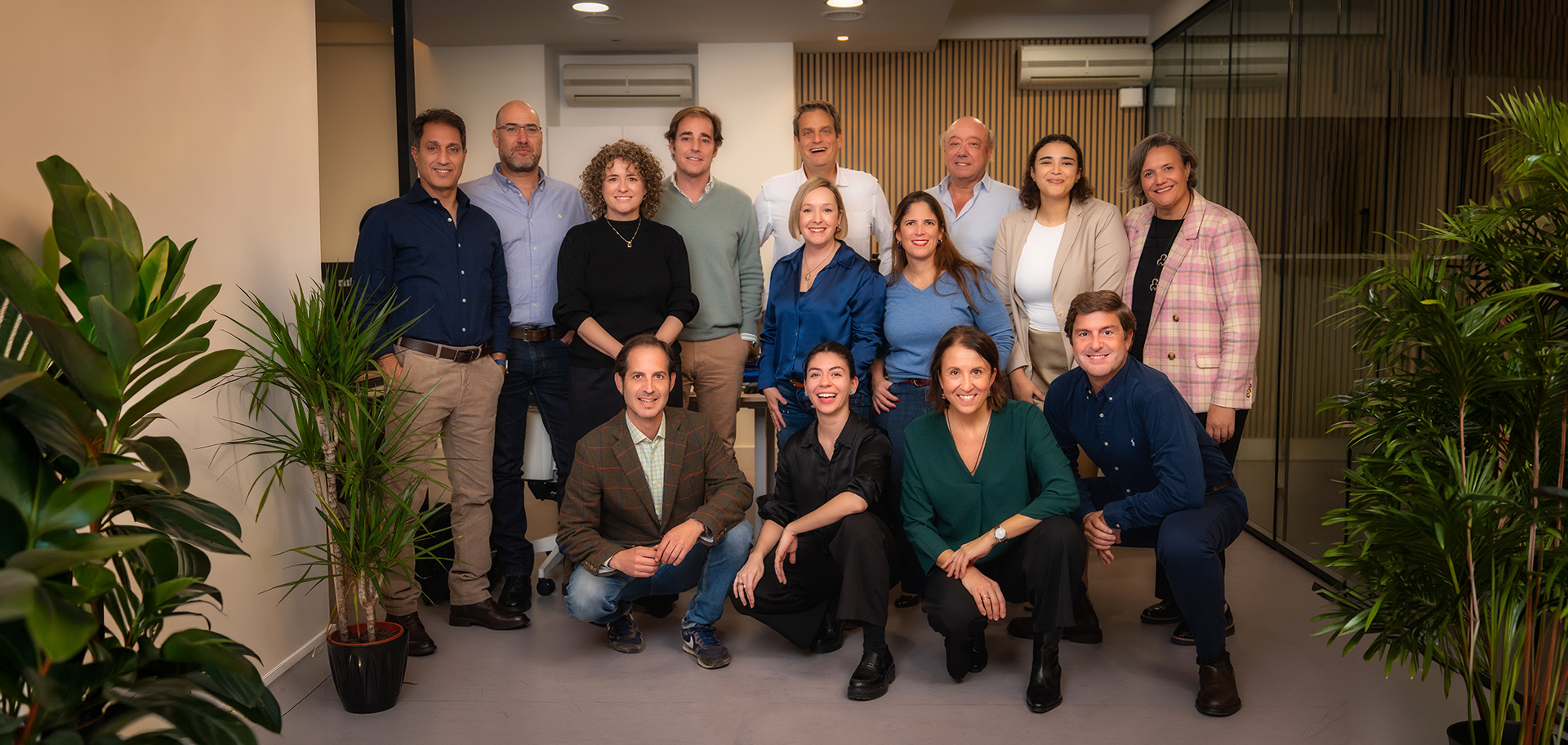 The Swanlaab Venture Factory team together in their Madrid office